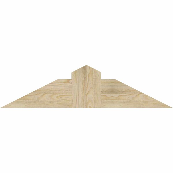 Ekena Millwork Portland Rough Sawn Timber Gable Bracket, Douglas Fir, 36"W x 9"H x 4"D x 6"F, 6/12 Pitch GBW036X09X0406POR00RDF - main